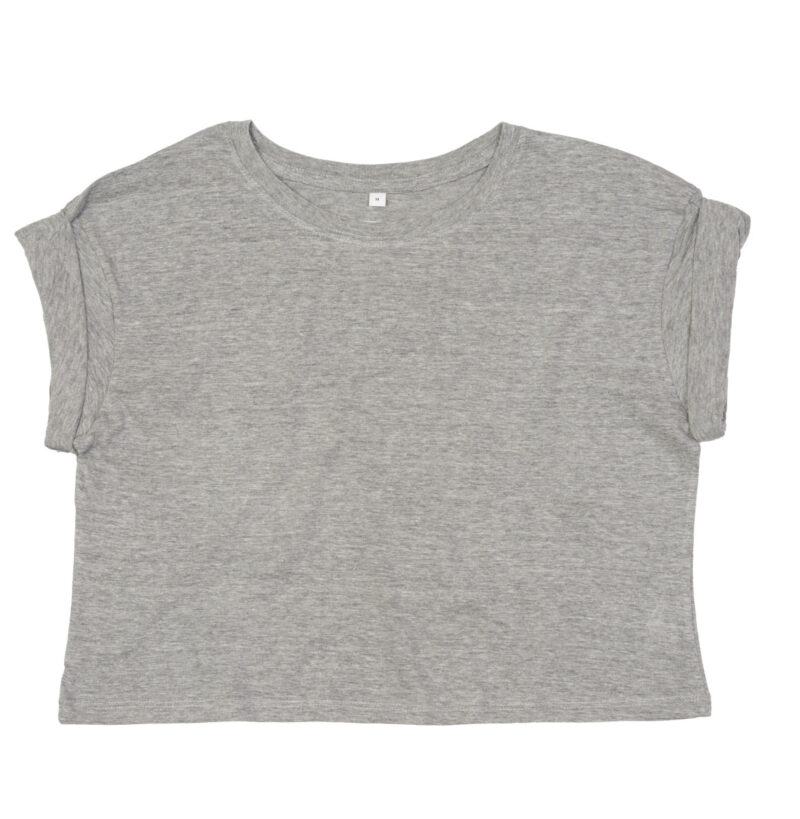 Mantis Women's Crop Top T Heather Grey Melange