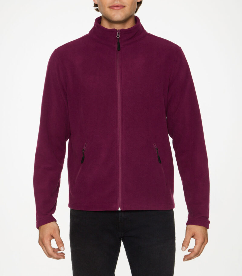 Gildan Hammer Unisex Micro-Fleece Jacket Maroon