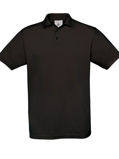 B&C Men's Safran Piqué Polo Black