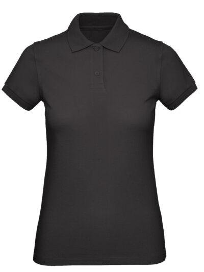 B&C Women's Organic Inspire Polo Black