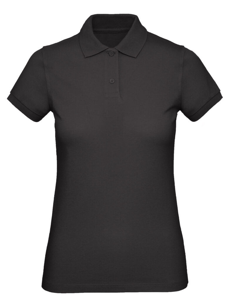 B&C Women's Organic Inspire Polo Black