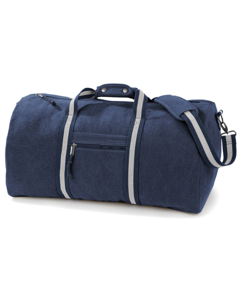 Quadra Vintage Canvas Holdall Vintage Oxford Navy