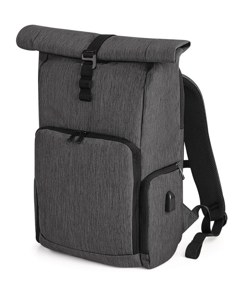 Quadra Q-Tech Charge Roll-Up Backpack Granite Marl