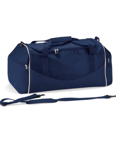 Quadra Teamwear Holdall French Navy and Putty