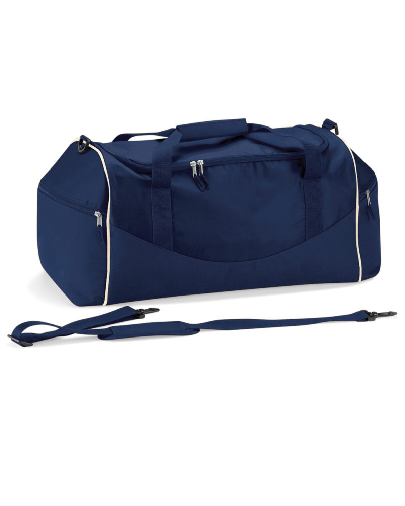 Quadra Teamwear Holdall French Navy and Putty