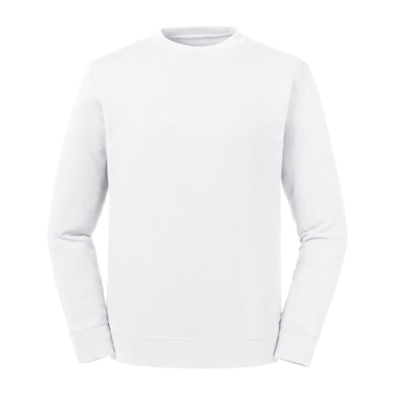 Russell Pure Organic Unisex Reversible Sweat White