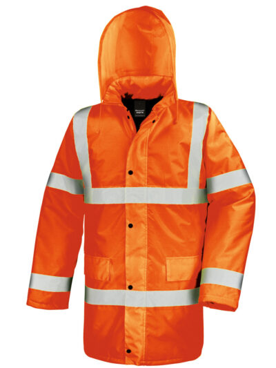 Result Safeguard Motorway Jacket Hi Vis Orange