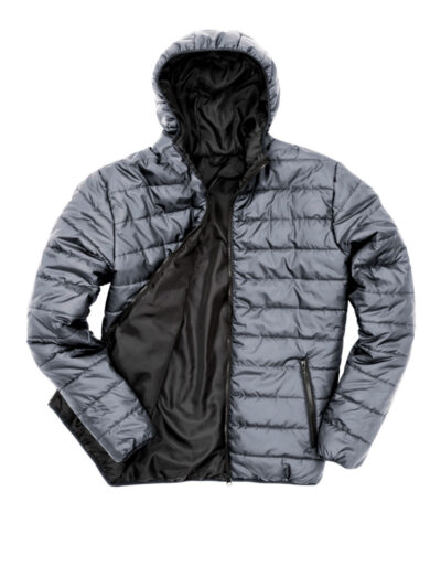 Result Core Men's Soft Padded Jacket Frost Grey and Black