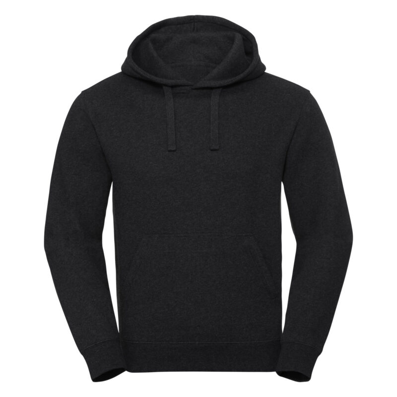 Russell Men's Authentic Melange Hooded Sweat Charcoal Melange