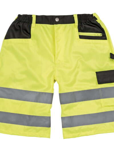 Result Safeguard Safety Cargo Shorts Fluro Yellow