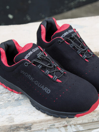 WORK-GUARD by Result Shield Lightweight Safety Trainer Black and Red