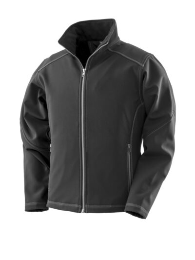 WORK-GUARD by Result Women's Treble Stitch Softshell Black