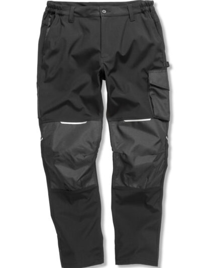 WORK-GUARD by Result Slim Softshell Work Trousers Black