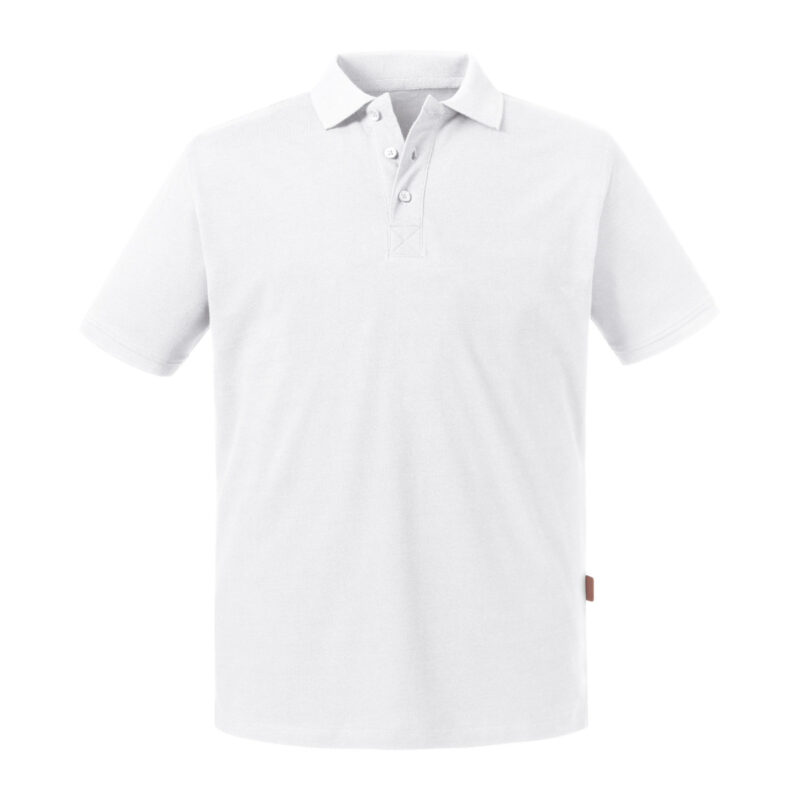 Russell Pure Organic Men's Polo White