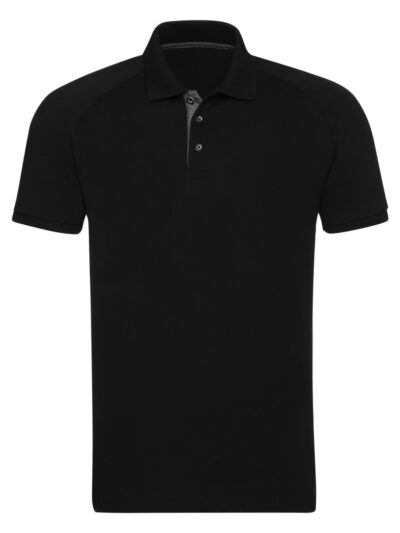 Russell Men's HD Raglan Polo Black