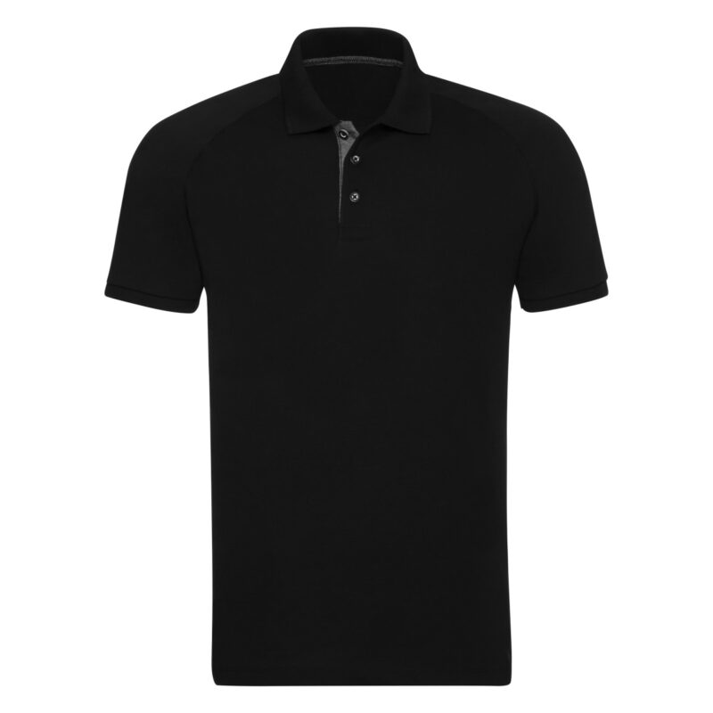 Russell Men's HD Raglan Polo Black