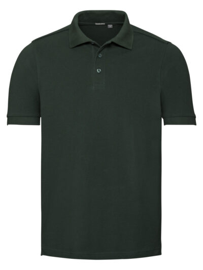 Russell Men's Tailored Stretch Polo Bottle Green