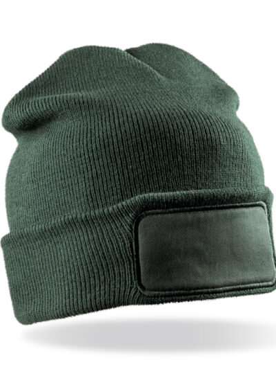 Result Winter Essentials Double Knit Printers Beanie Bottle Green