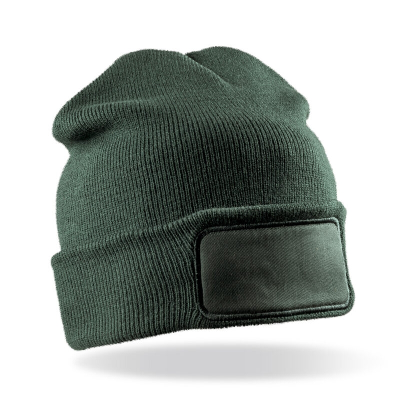 Result Winter Essentials Double Knit Printers Beanie Bottle Green