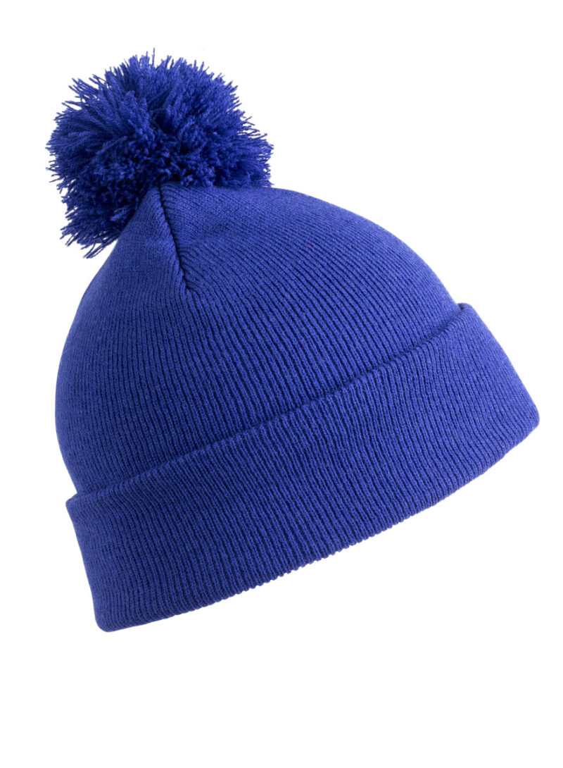 Result Winter Essentials Pom Pom Beanie Royal Blue