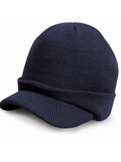 Result Winter Essentials Esco Army Knitted Hat Navy Blue