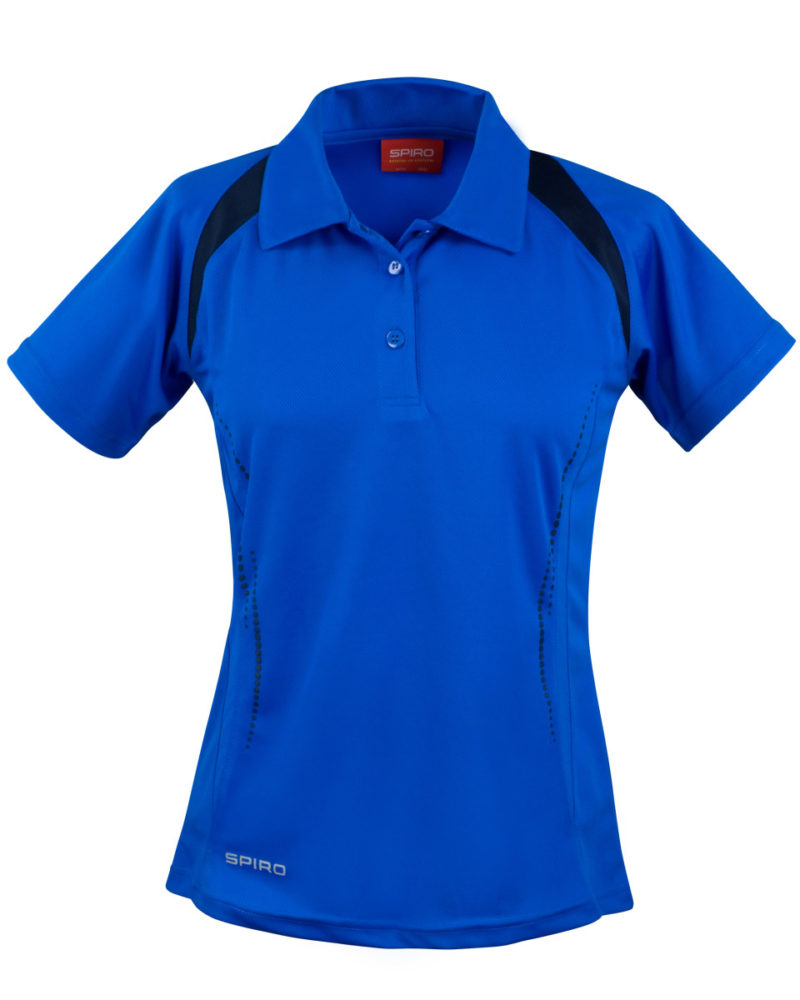 Spiro Ladies'  Team Spirit Polo Shirt Royal and Navy