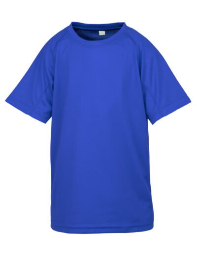 Spiro Impact Junior Performance Aircool Tee Royal Blue