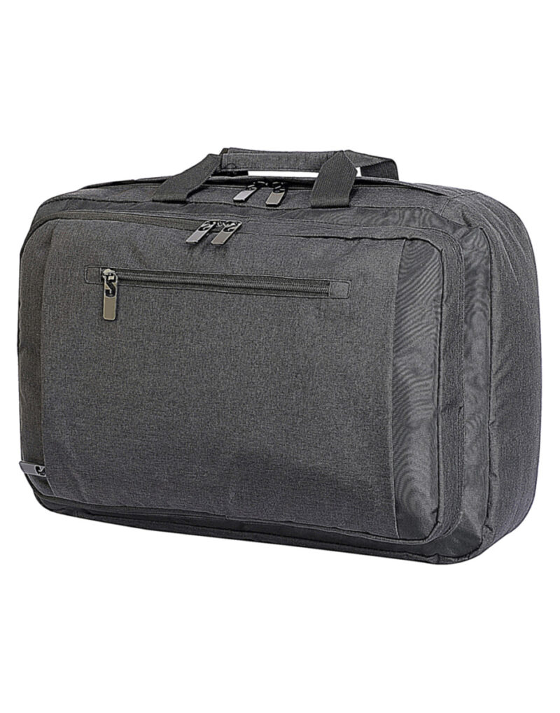 Shugon Bordeaux Laptop Briefcase Charcoal and Black