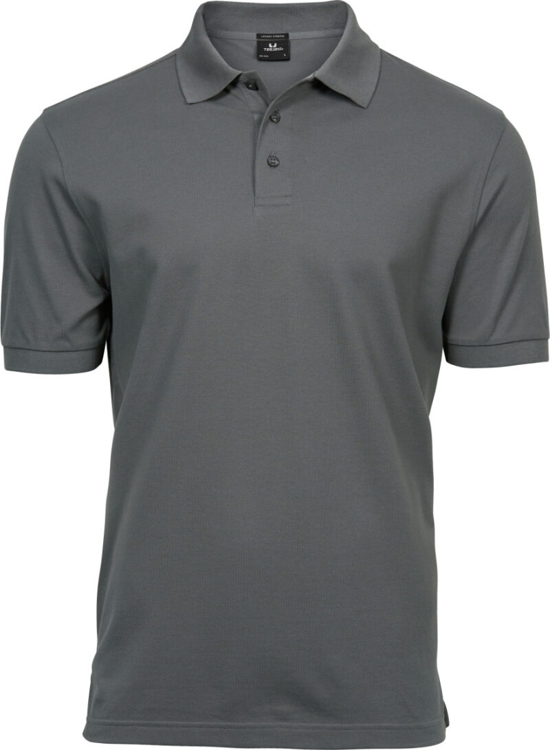 Tee Jays Men's Luxury Stretch Polo Powder Grey