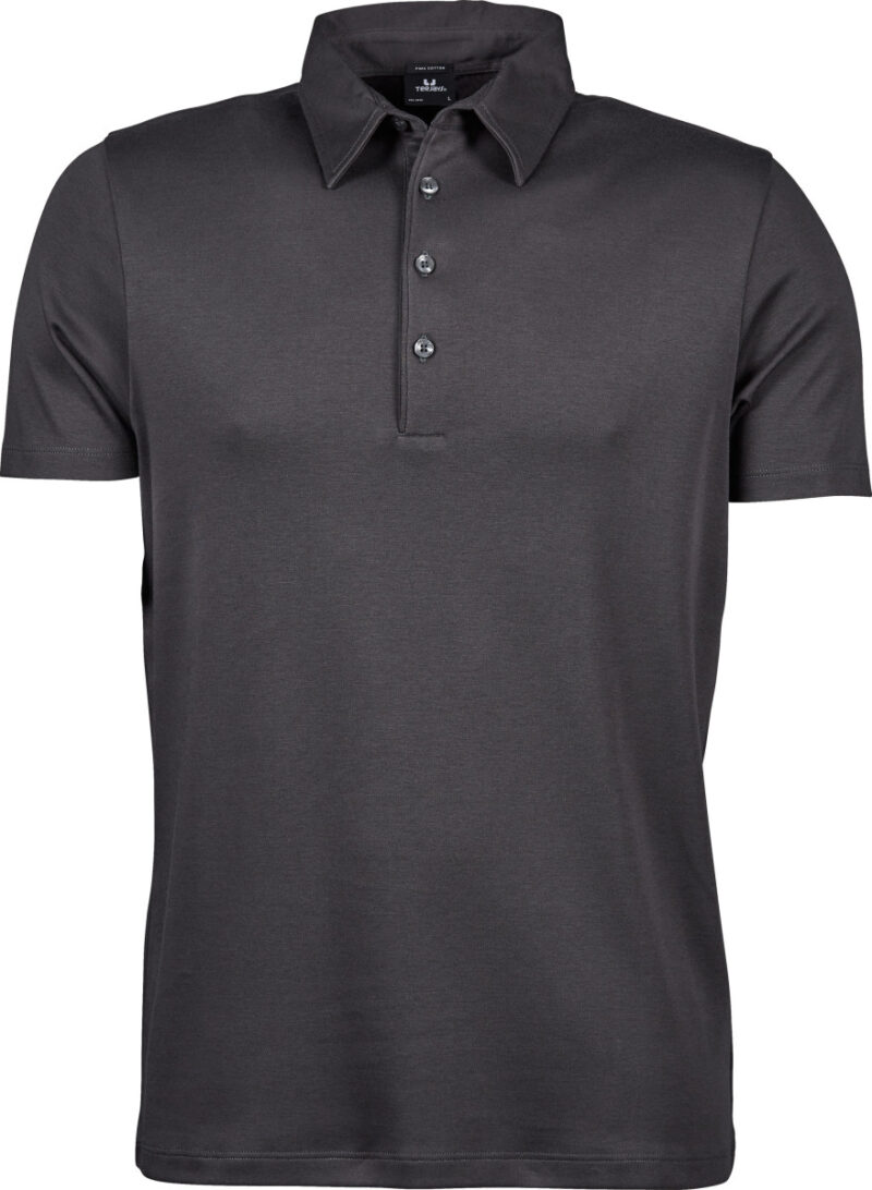 Tee Jays Men's Pima Cotton Polo Dark Grey