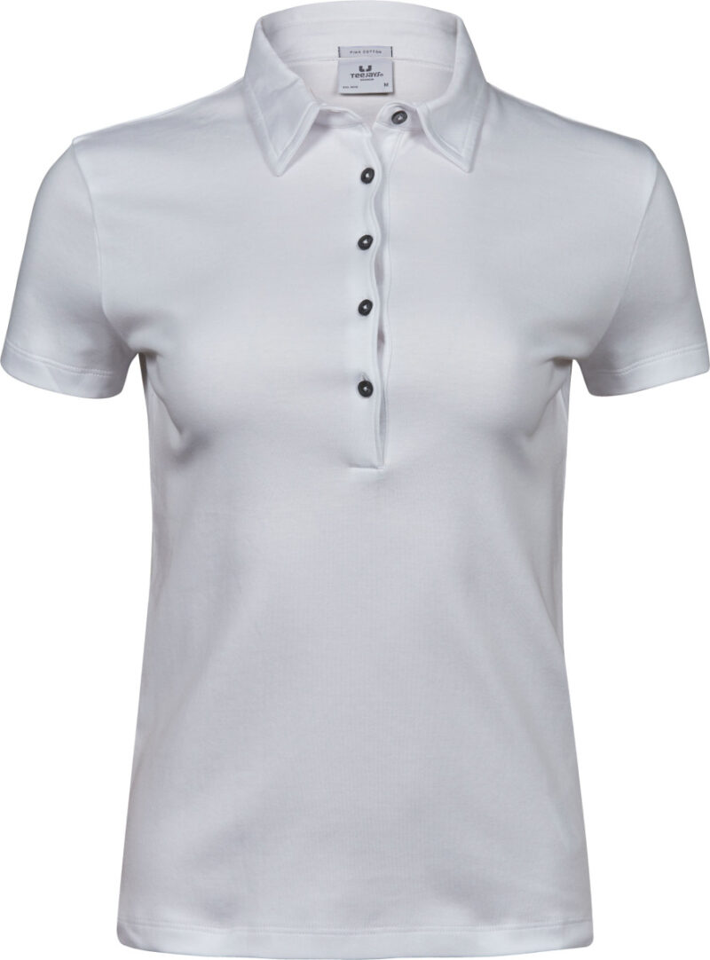 Tee Jays Ladies' Pima Cotton Polo White