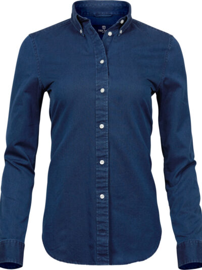 Tee Jays Ladies' Casual Twill Shirt Indigo