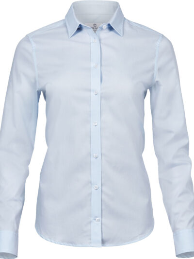 Tee Jays Ladies' Stretch Luxury Shirt Light Blue