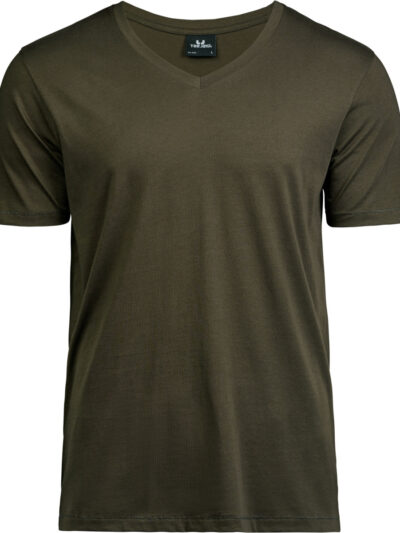 Tee Jays Men's Luxury V-Neck Tee Dark Olive