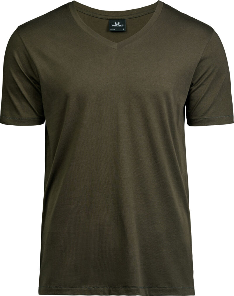 Tee Jays Men's Luxury V-Neck Tee Dark Olive