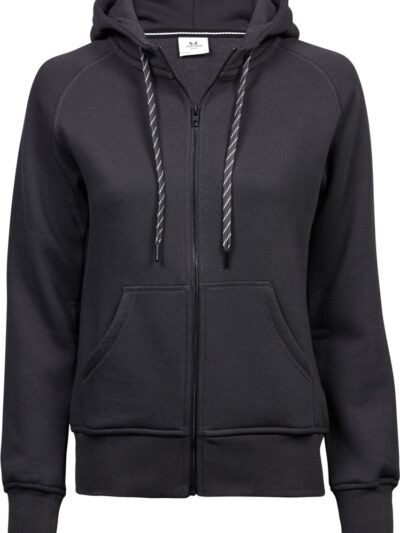 Tee Jays Ladies' Fashion Full Zip Hooded Sweat Dark Grey