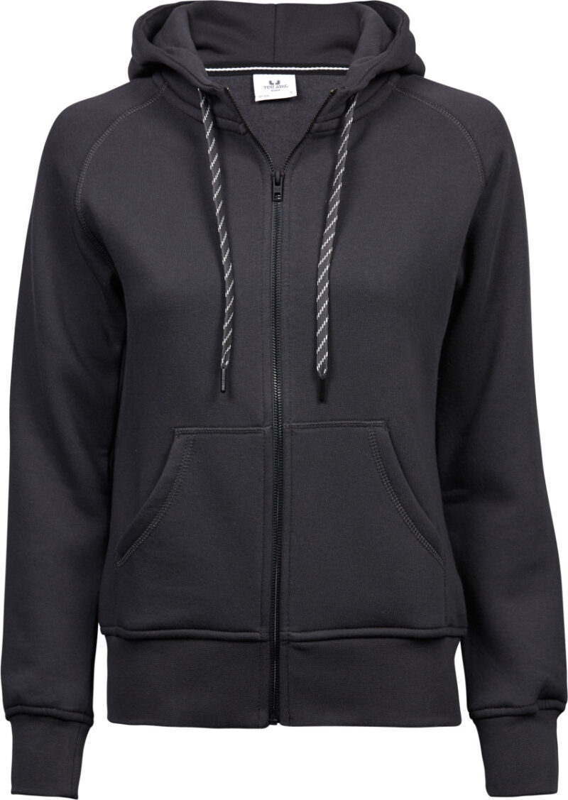 Tee Jays Ladies' Fashion Full Zip Hooded Sweat Dark Grey