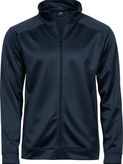 Tee Jays Men's Performance Zip Sweat Deep Navy