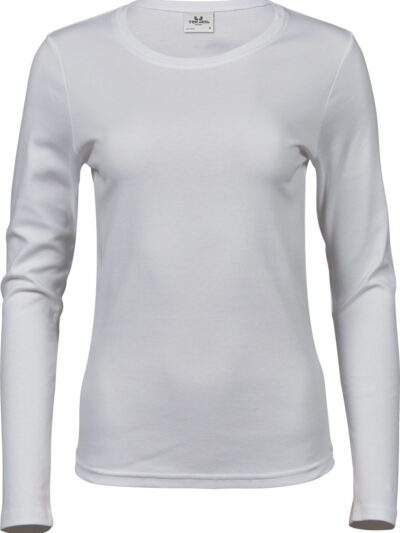 Tee Jays Ladies' Long Sleeve Interlock Tee White