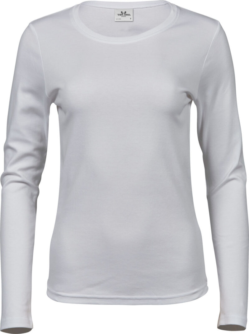 Tee Jays Ladies' Long Sleeve Interlock Tee White