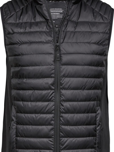 Tee Jays Men's Crossover Bodywarmer Black and Black