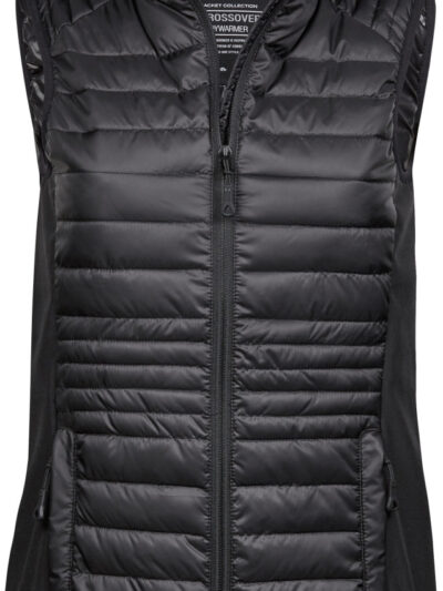 Tee Jays Ladies' Crossover Bodywarmer Black and Black