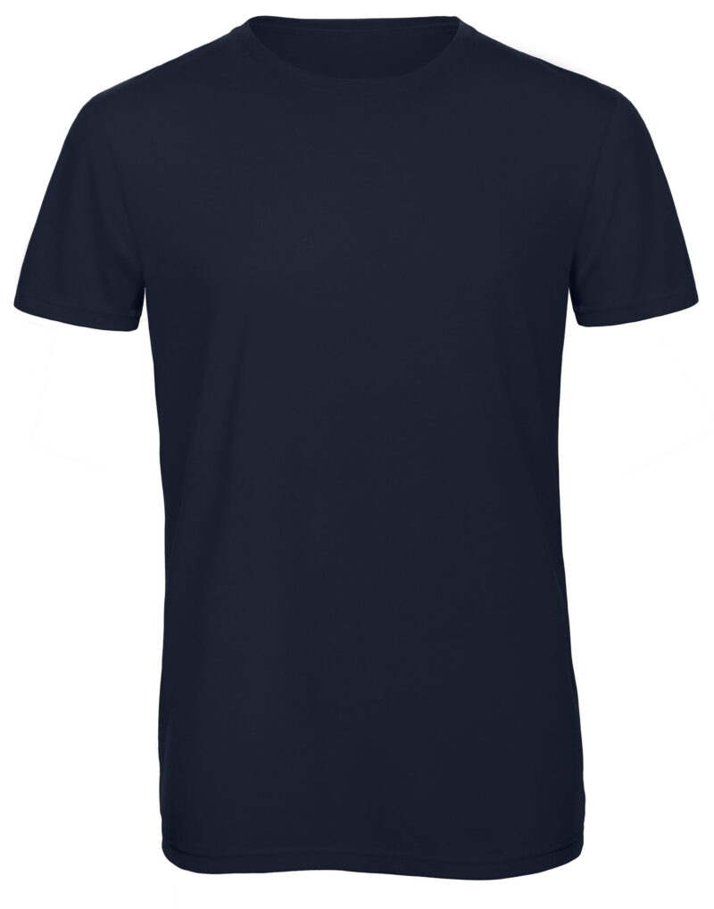 B&C Men's Triblend Tee Navy Blue