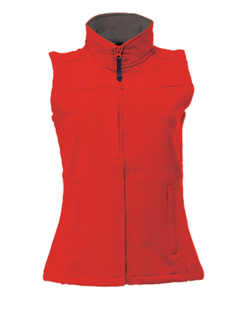 Regatta Flux Women's Softshell Bodywarmer Classic Red and Seal Grey