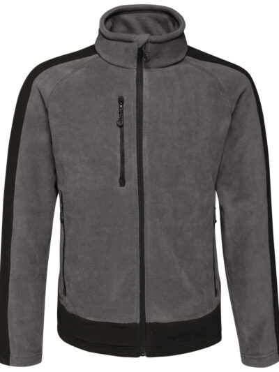 Regatta Contrast 300 Full Zip Fleece Seal Grey and Black