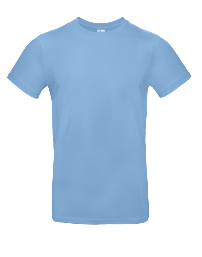 B&C Men's #E190 Tee Sky Blue