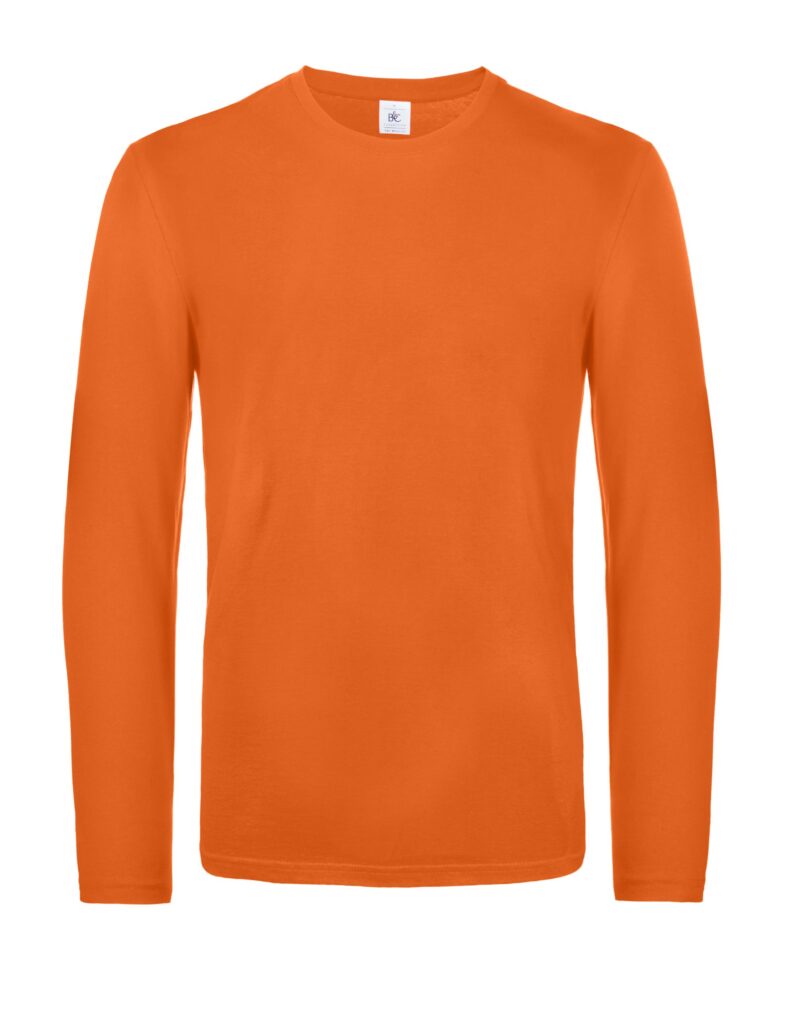 B&C Mens #E190 LSL Urban Orange