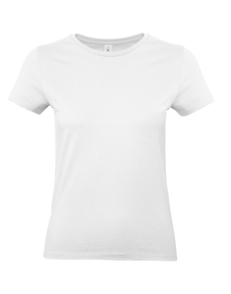 B&C Women's #E190 Tee White