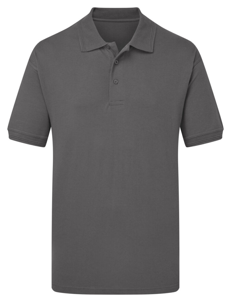 Ultimate Clothing Company 50/50 Heavyweight Piqué Polo Charcoal