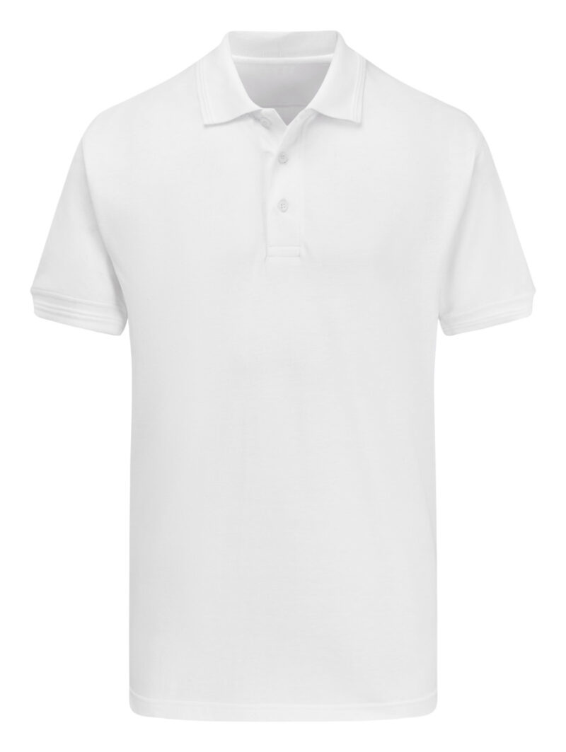 Ultimate Clothing Company Unisex 50/50 220gsm Pique Polo White